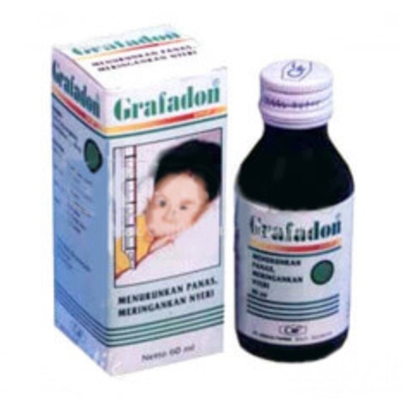 Grafadon syrup 160 ml / paracetamol 160 mg / obat demam anak Sirup parasetamol