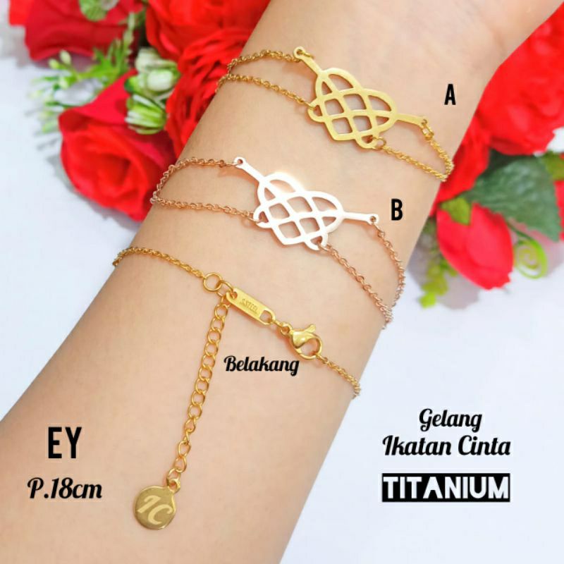 Fourfashion Gelang Ikatan Cinta 2 layer Kekinian