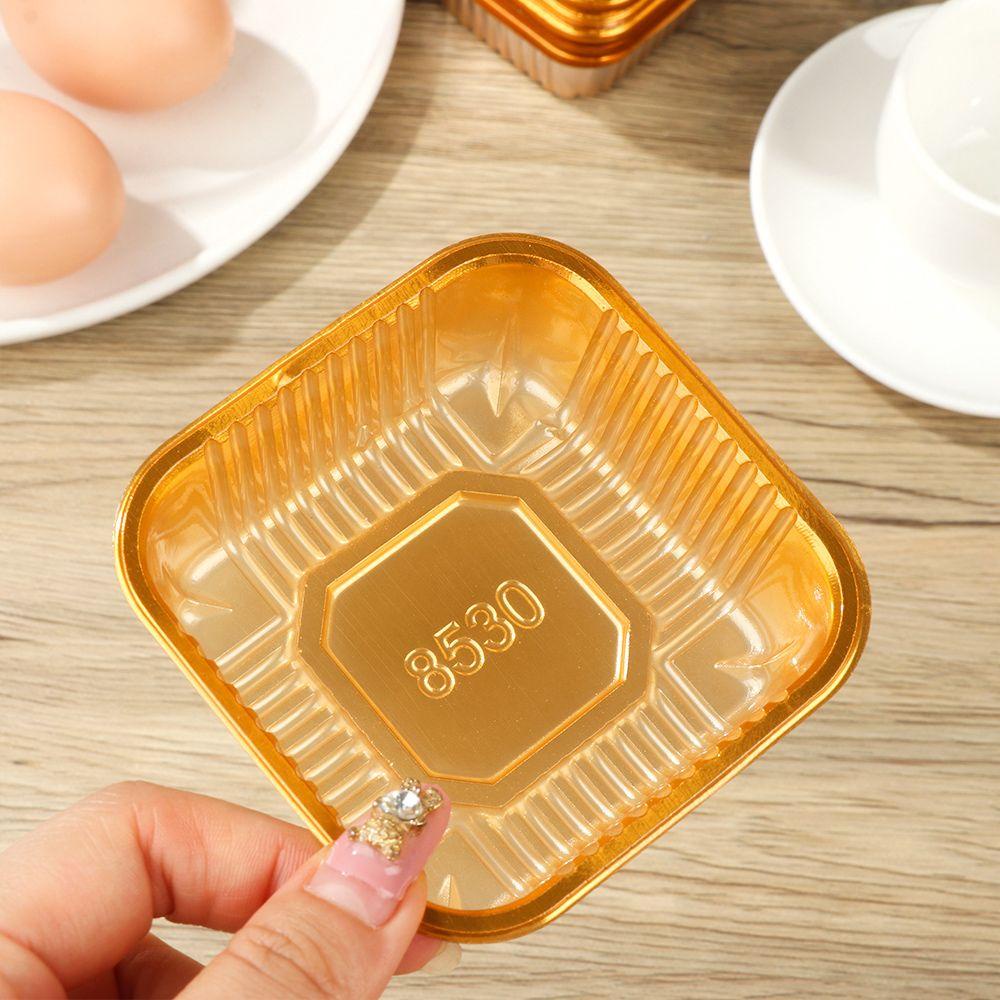 Top 100 Pcs Moon Cake Tray Natal Persegi Pesta Pernikahan Kue Hold DIY Candy Plate