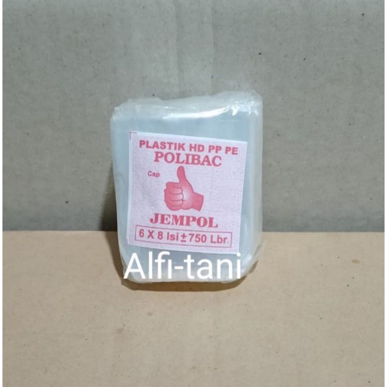 plastik polibag 6x8cm isi -+750lembar plastik semai tanaman benih cabe tomat terong dll Original