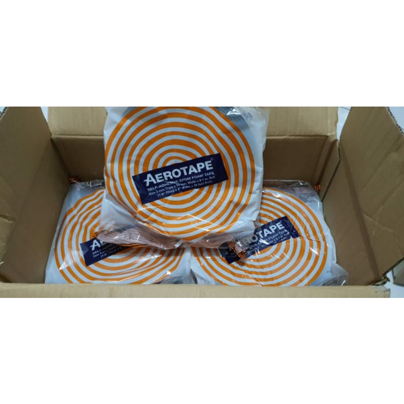 

Isolasi Aerotape foam untuk AC - Single foam tape murah - 2 inch
