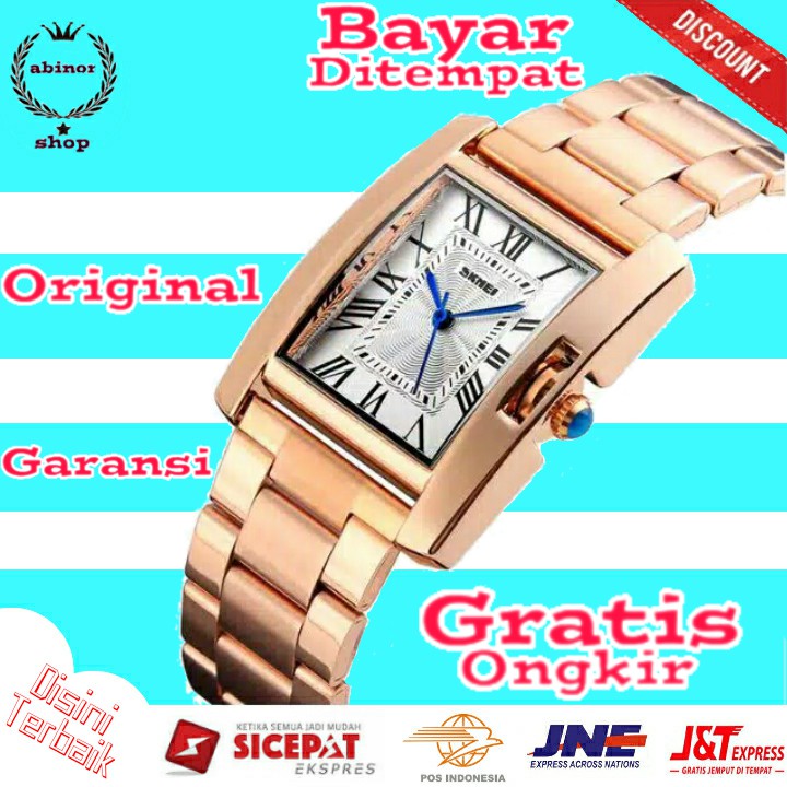 JAM TANGAN WANITA ANALOG JAM TANGAN CEWEK ORIGINAL JAM TANGAN WANITA ANTI AIR CASUAL Rantai JA 114
