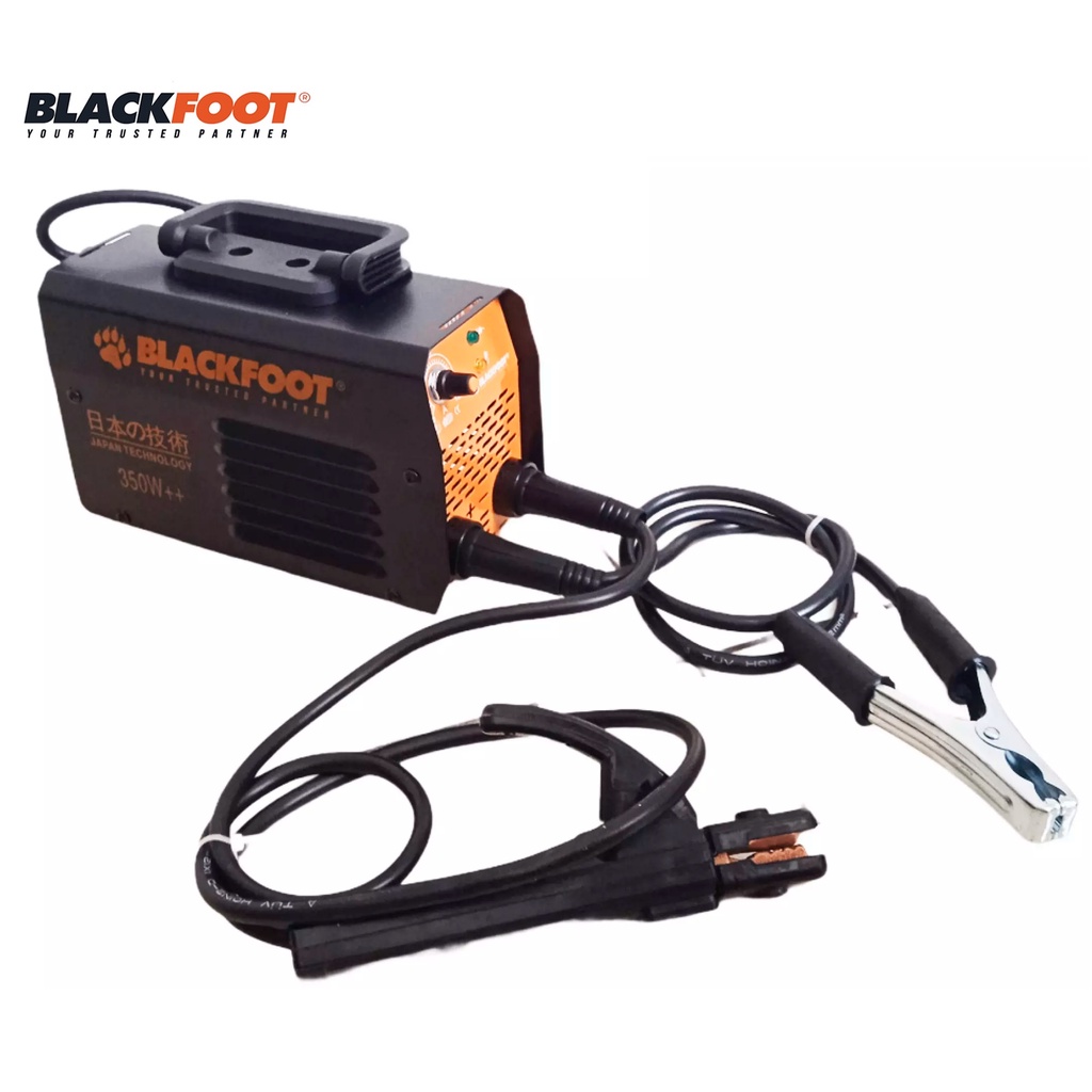 Blackfoot Mesin Las Inverter MMA 120 350 Watt / Trafo Las Inverter 350 Watt IGBT 20 A Hitam