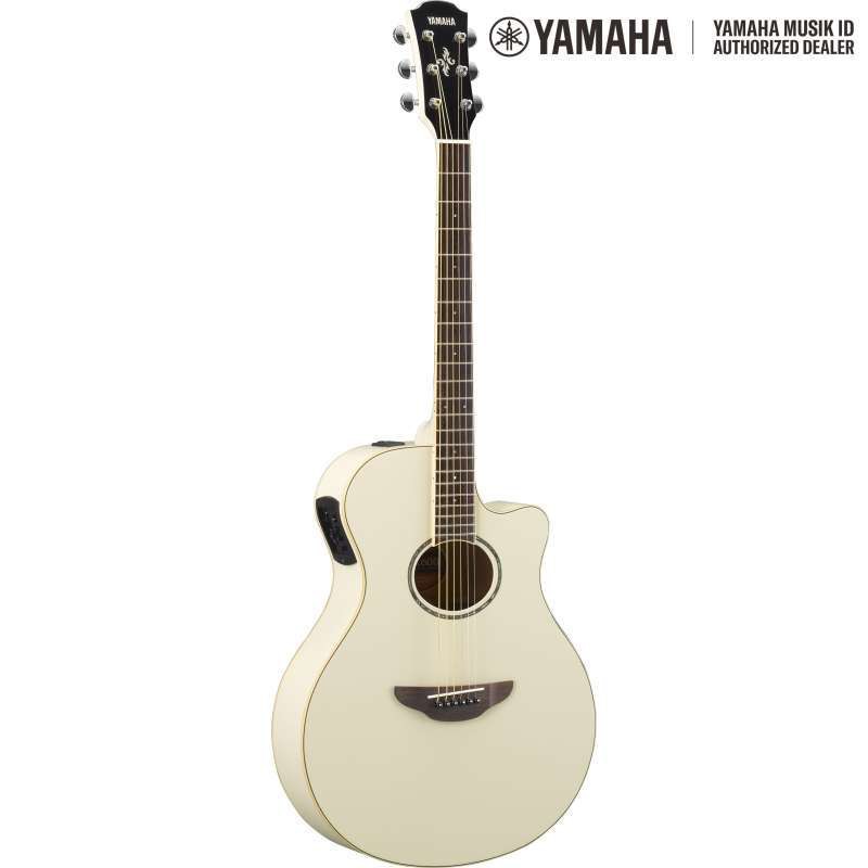 YAMAHA APX600 VW - APX 600 Vintage White Gitar Akustik Elektrik Original