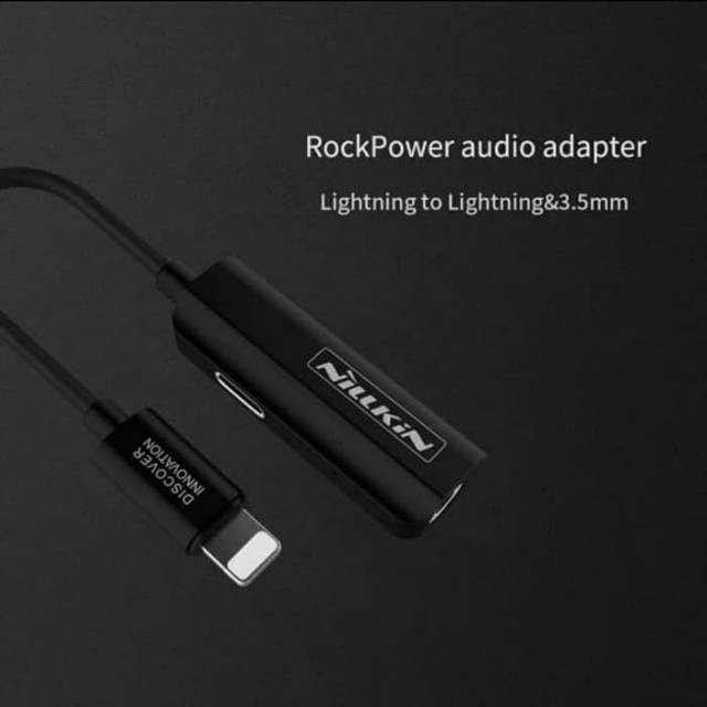 Nillkin Rock Power Aufio Adapter Lightning ke to lightning jack 3.5 mm