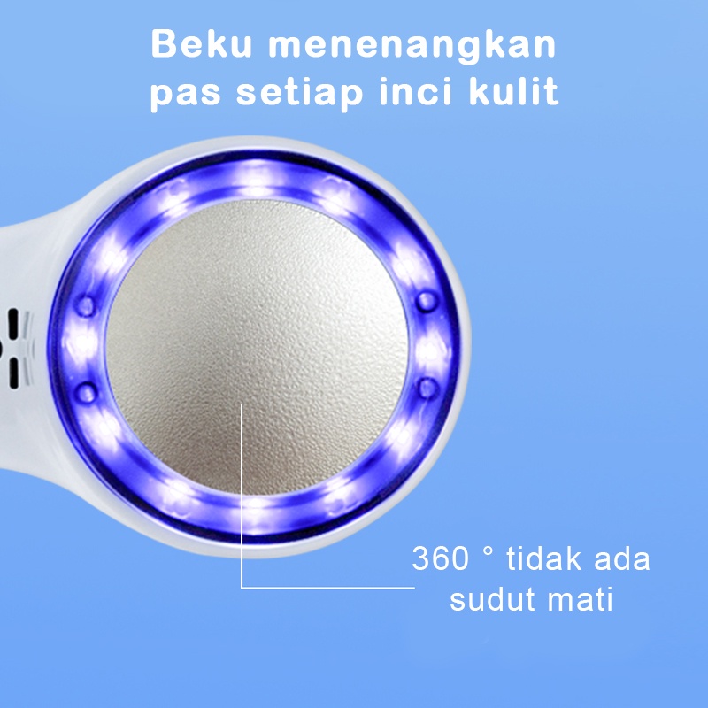 ⭐Garansi⭐Cold Hammer Cahaya Biru PDT Light Ice Cooling Hammer Alat Facial Portable Mengecilkan Pori-pori Menenangkan Kulit Dingin Hammer