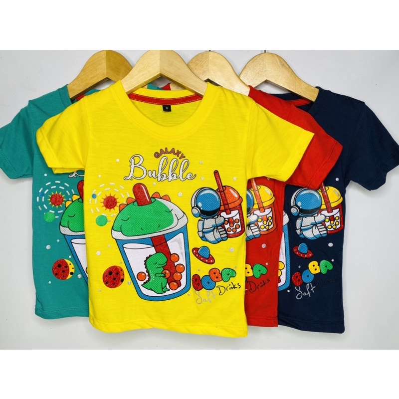 Kaos anak laki-laki-kaos GALAXY BUBBLE 1-10 tahun