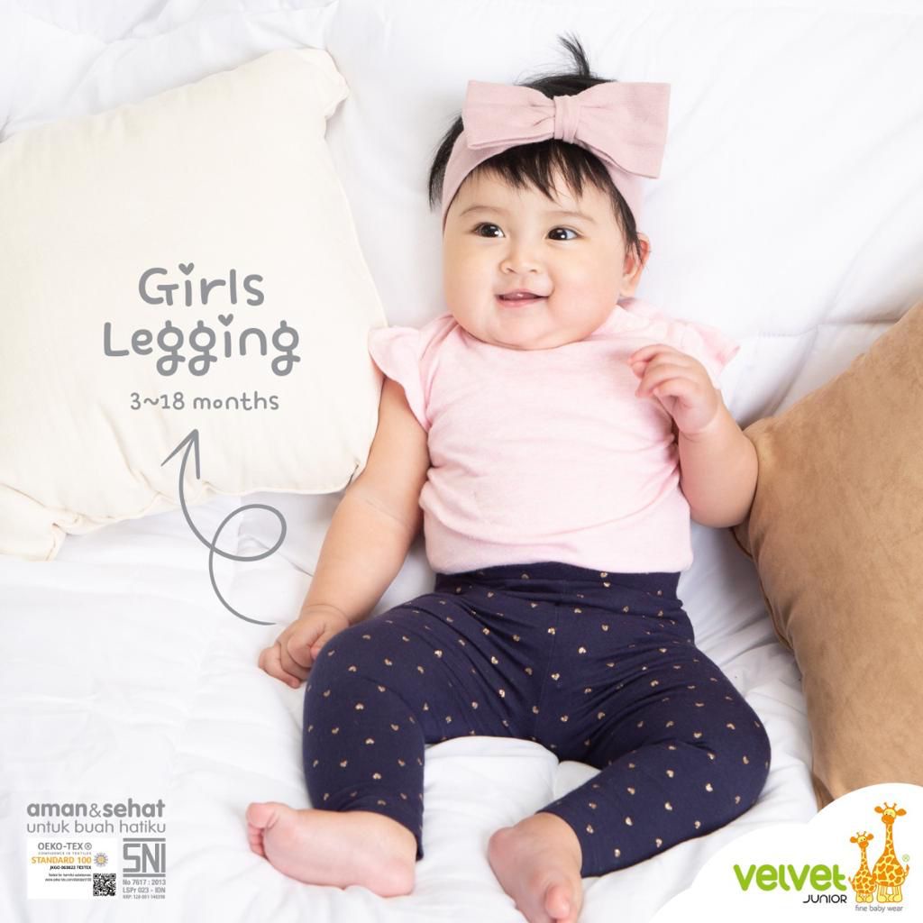 Velvet Junior Legging Anak Girl / Legging Bayi