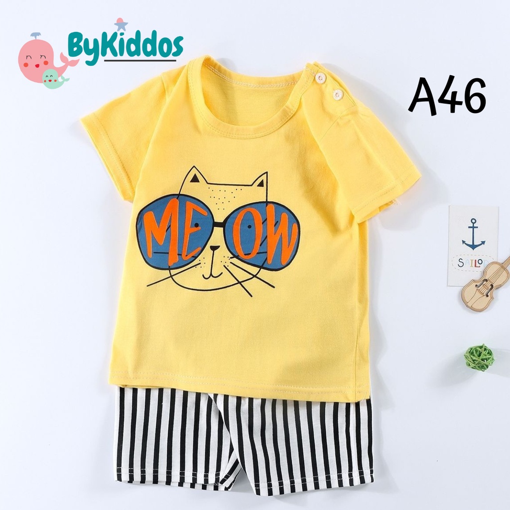 ByKiddos - Setelan Baju Bayi Impor / Baju Anak Laki-laki / Setelan Kaos Anak / Baju Bayi Lengan Pendek PART 6