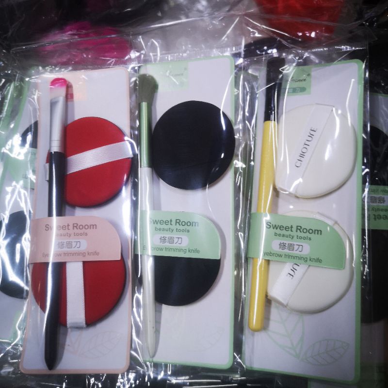 JG - SPON BEDAK - KUAS SET SEPON BEDAK + KUAS SET / SPONGE / SPONS BEDAK