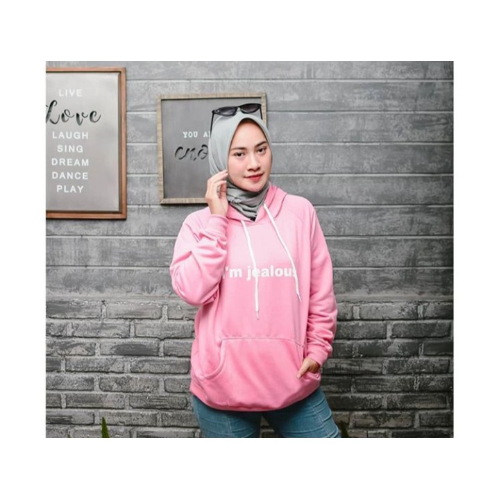 Sweater Wanita I'm Jealous Hoodie Sweater