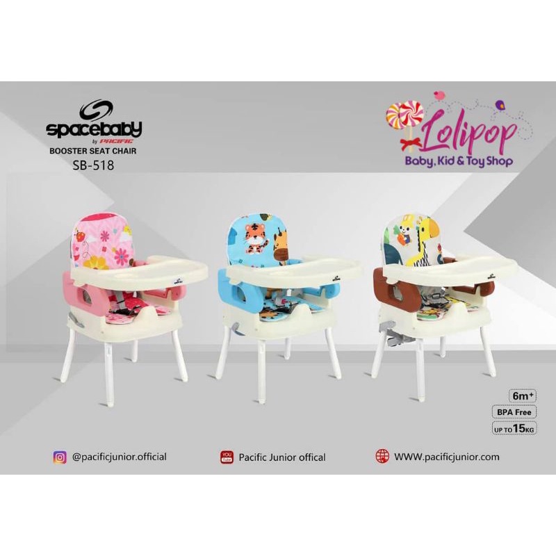 Spacebaby SB - 518 Folding Booster Seat - Kursi makan bayi