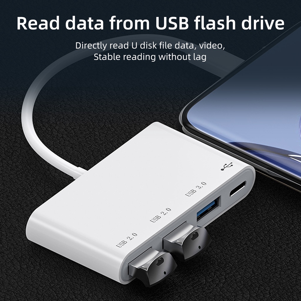 Actual 4in1 HUB Type C Port USB 3.0 High Speed Up to 5Gbps Free send type C OTG Laptop PC/Notebook/Computer