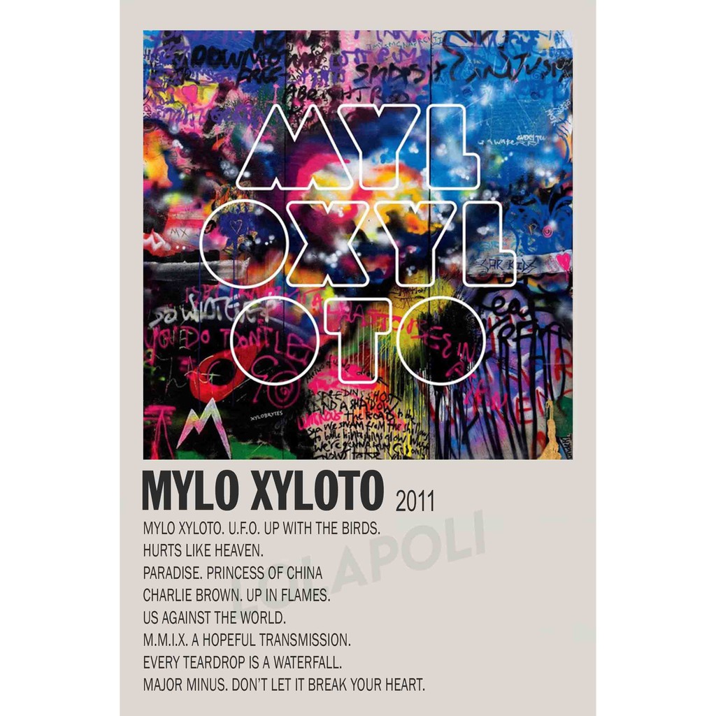 Poster Cover Album Mylo Xyloto - Coldplay