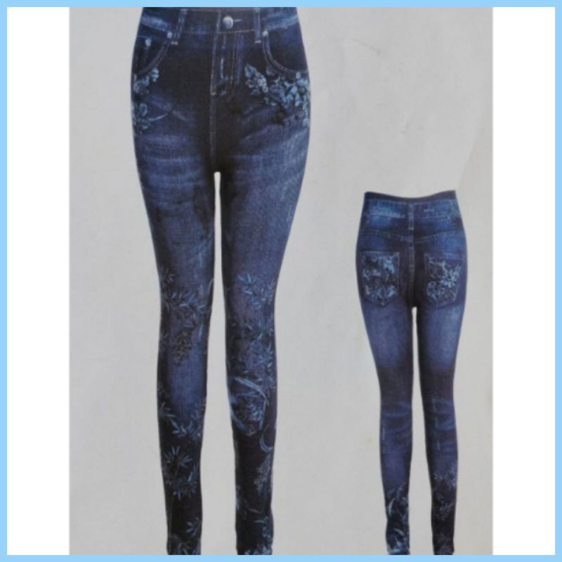 Celana Legging Panjang Jeans Premium Impor (LJ-18)