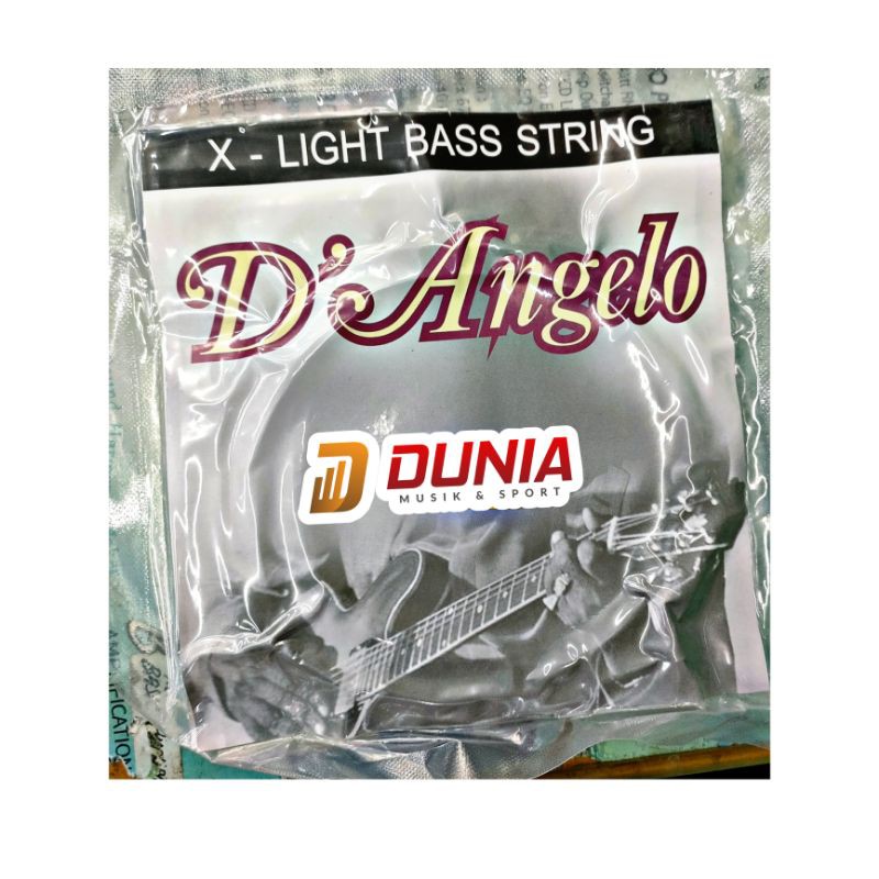 String Bass D'Angelo X-Light Bass String - 4 Strings