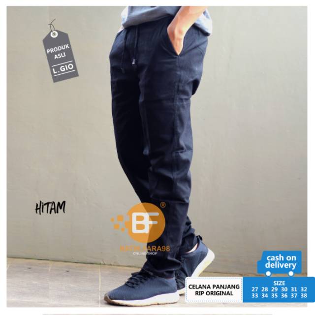 Celana chino pinggang karet/rip original L.GIO