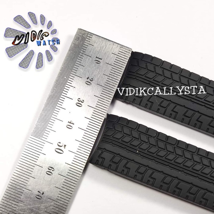 Tali Jam Tangan Karet Strap Rubber Curved 22mm 22 MM NEW MODEL