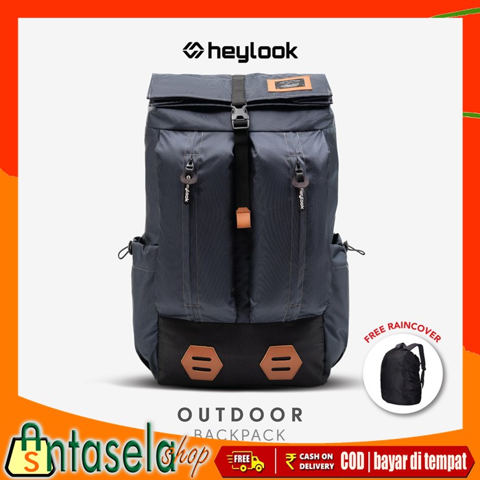 Tas Ransel Backpack Outdoor Cowok Keren Tas Punggung Pria Wanita Trendy Multifungsi
