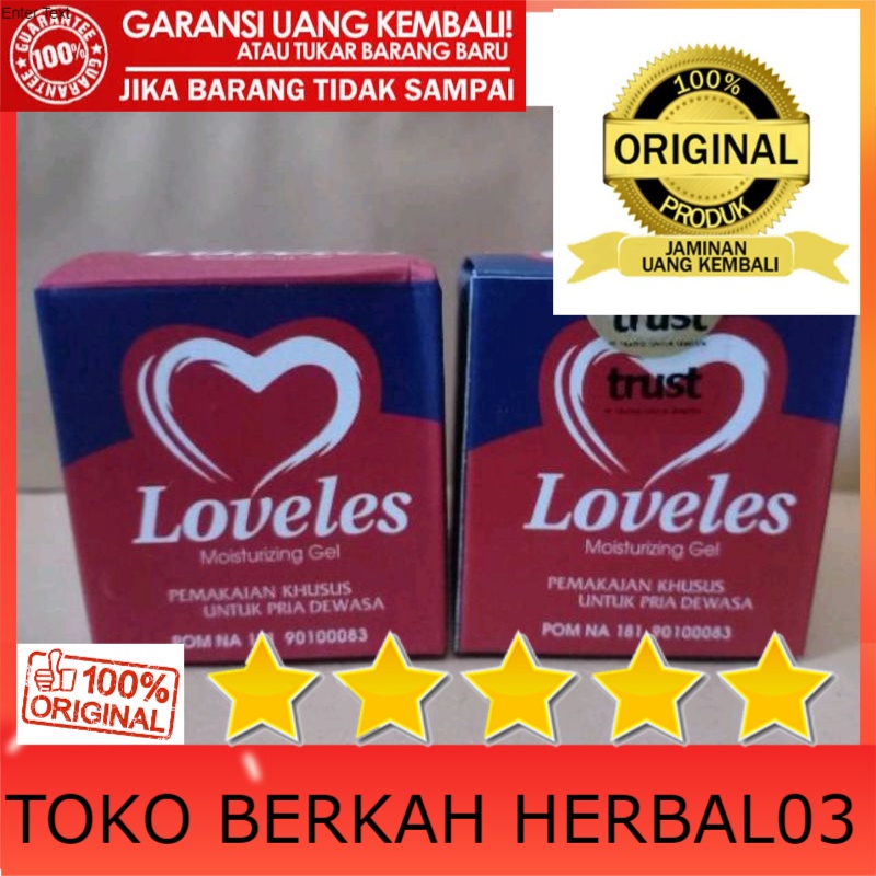 100% ASLI OBAT KUAT OLES PRIA TAHAN LAMA LOVELES ASLI 100% ORIGINAL MOISTURIZING GEL PEMBESAR KELAMI