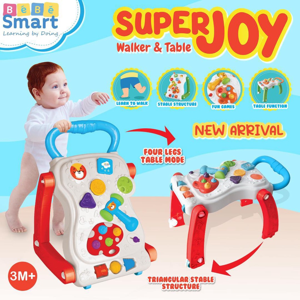 Bebe smart Joy Walker &amp; Table / Buy 1 get Flash Card