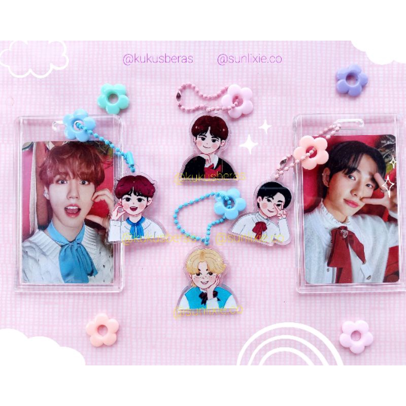 KEYRING STRAY KIDS HYUNLIX MINSUNG TOPLOADER AKRILIK christmas evel cevel ce hyunjin felix lee know 