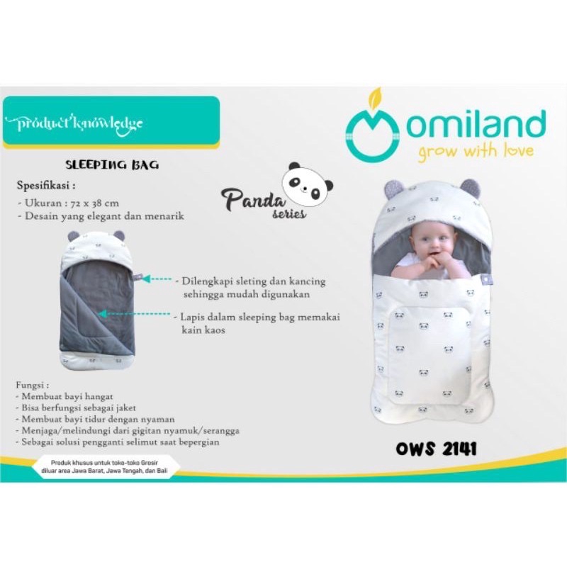 Omiland Sleeping Bag Baby Series Panda OWS 2141