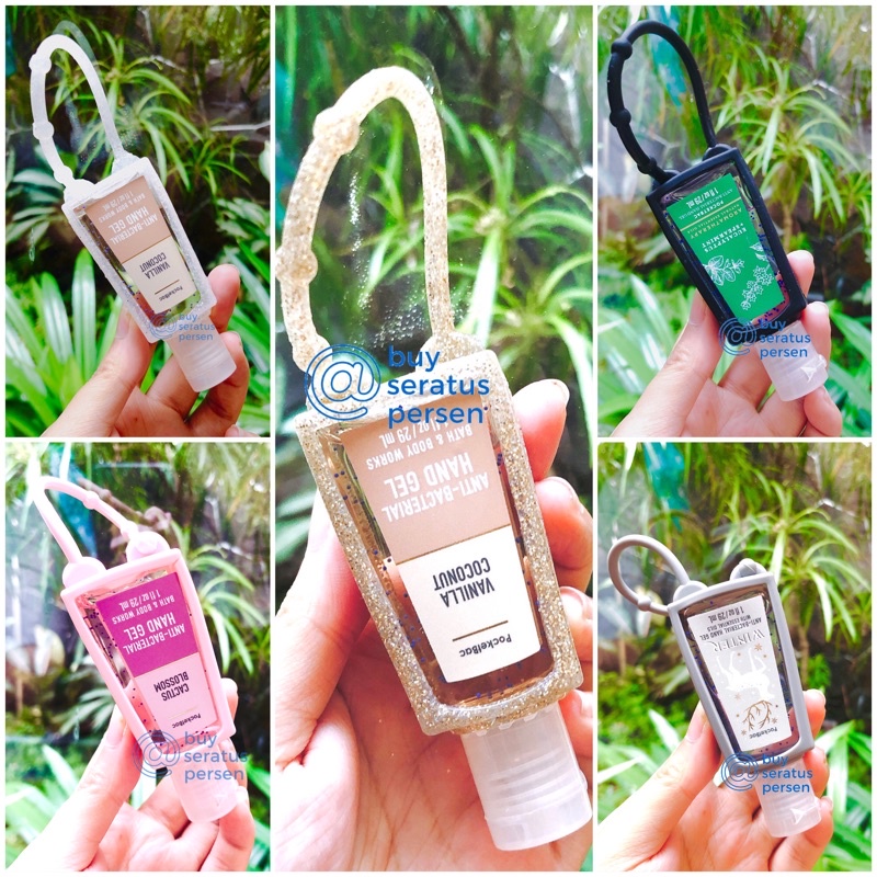 Pocketbac Holder BBW Trapezium - Bath &amp; Body Works BBW Gantungan Kotak Hand Sanitizer