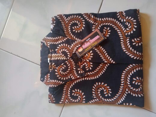 Kemeja Batik Pria Lengan Panjang  Size M L Xl Xxl Bswart Batik  Hrb026
