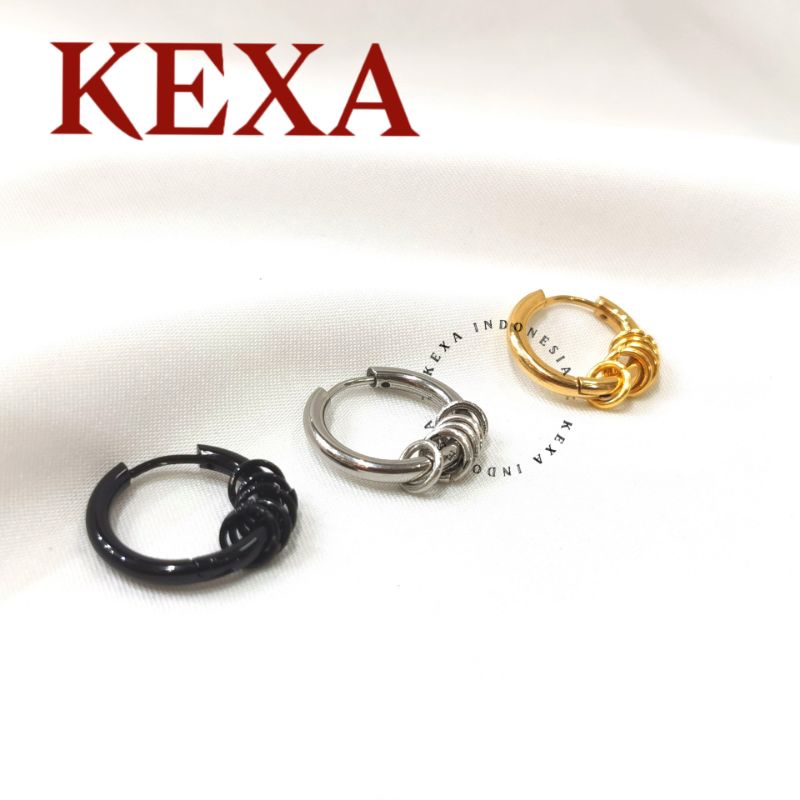 Anting Hoop Variasi Ring Kecil Pria Wanita Anti Karat