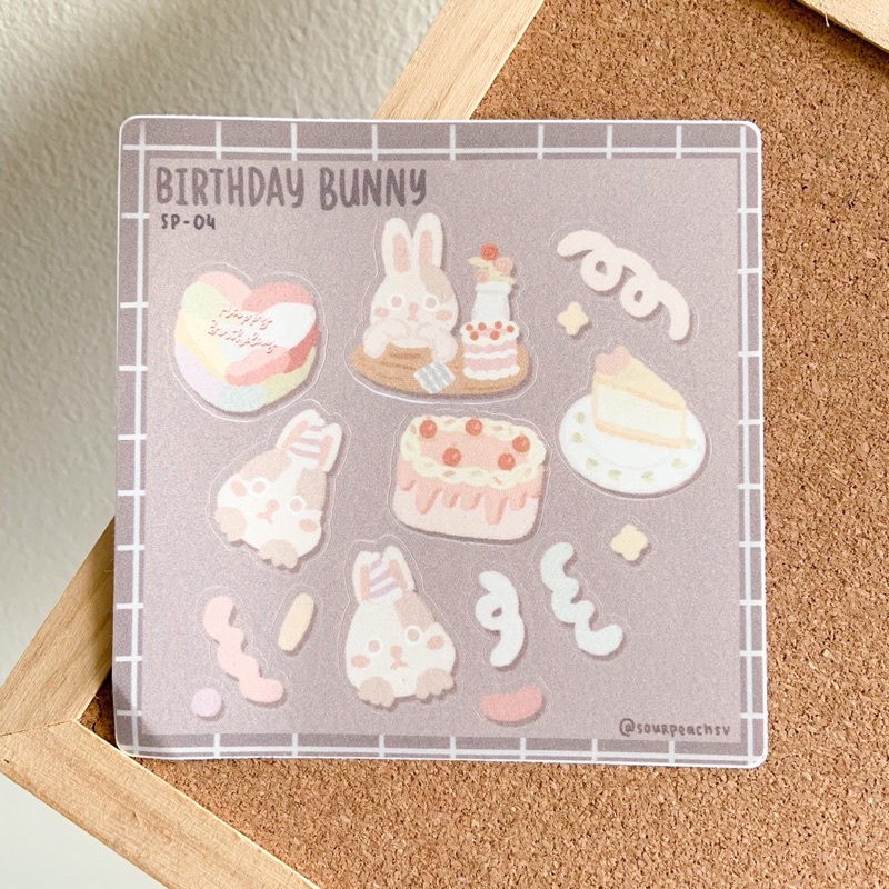 

Birthday Bunny | Stiker Sheets | Stiker Journal | Lettering