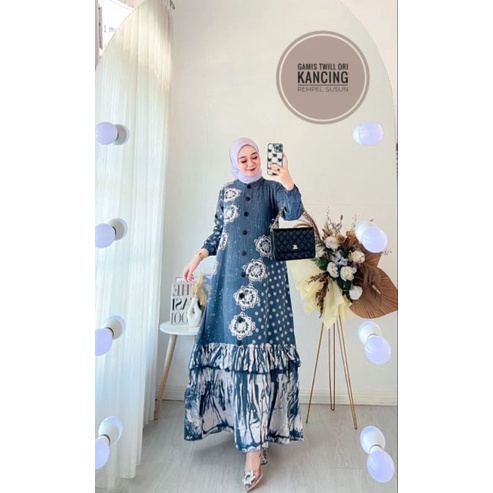 gamis twill ld 110 /gamis twill ori pekalongan/gamis twill ori/gamis twill terbaru/gamis twill aksar