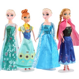 Set Mainan Boneka Princess Elsa Anna Frozen Ukuran 31cm Untuk Hadiah Ulang Tahun Anak Perempuan