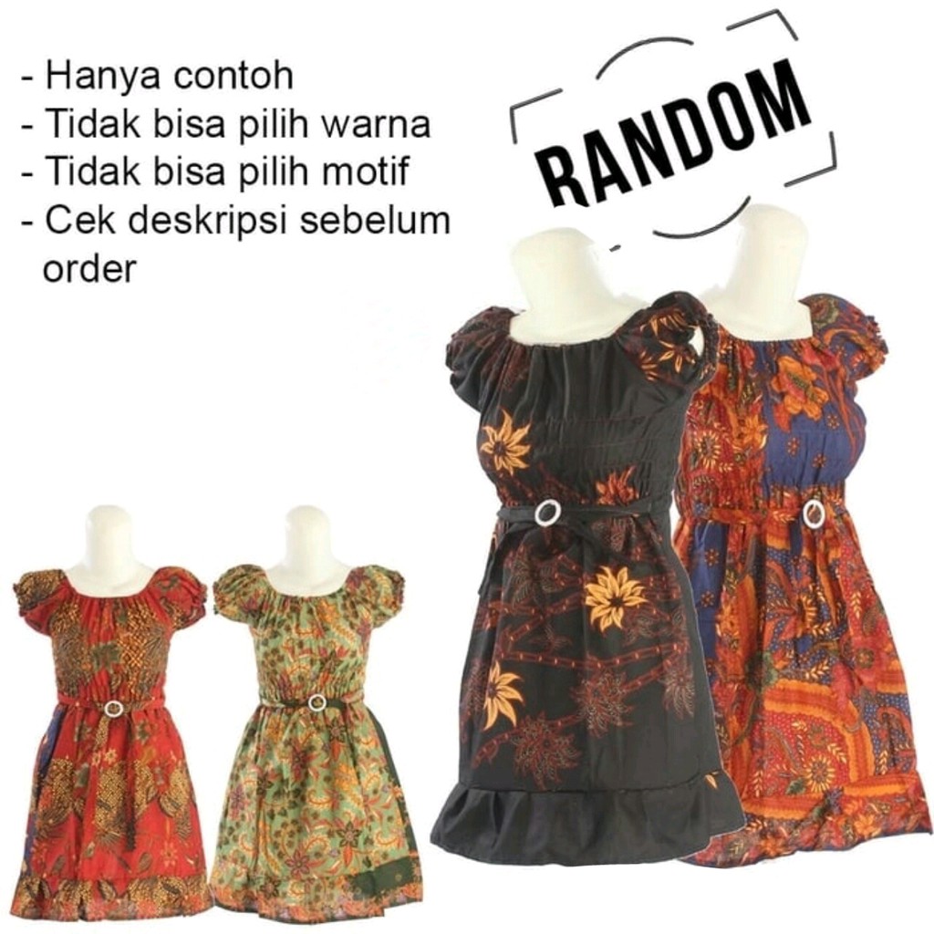 Dress Anak Batik GESPER 2-8 Tahun Termurah