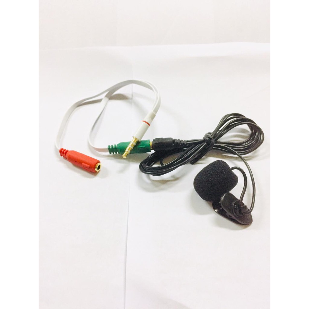 Audio Mini Mic Microphone &amp; Spliter Audio 3.5mm Ke Headphone