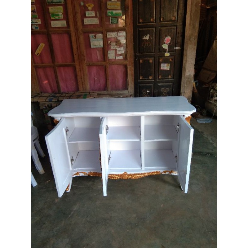 bufet ukir jati duco.