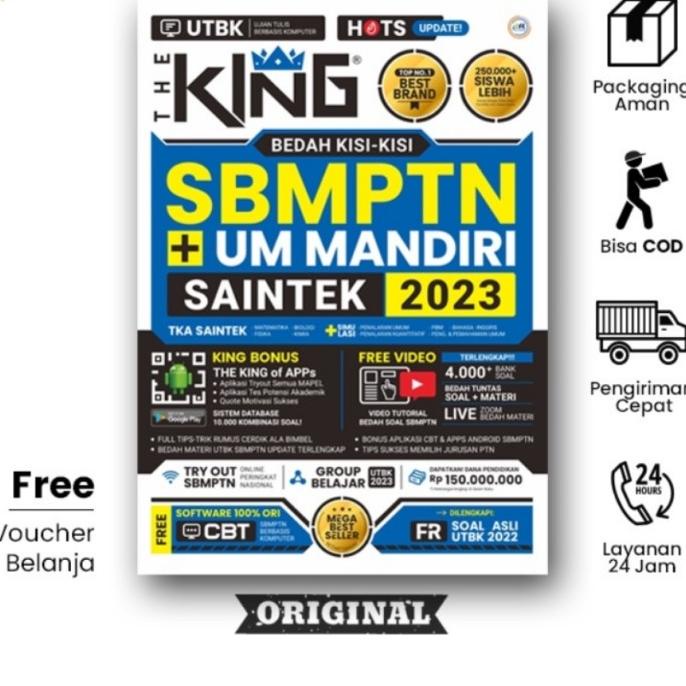 

BUKU BEST SELLER THE KING SBMPTN + UM MANDIRI SAINTEK 2022 -2023 Star Seller Termurah