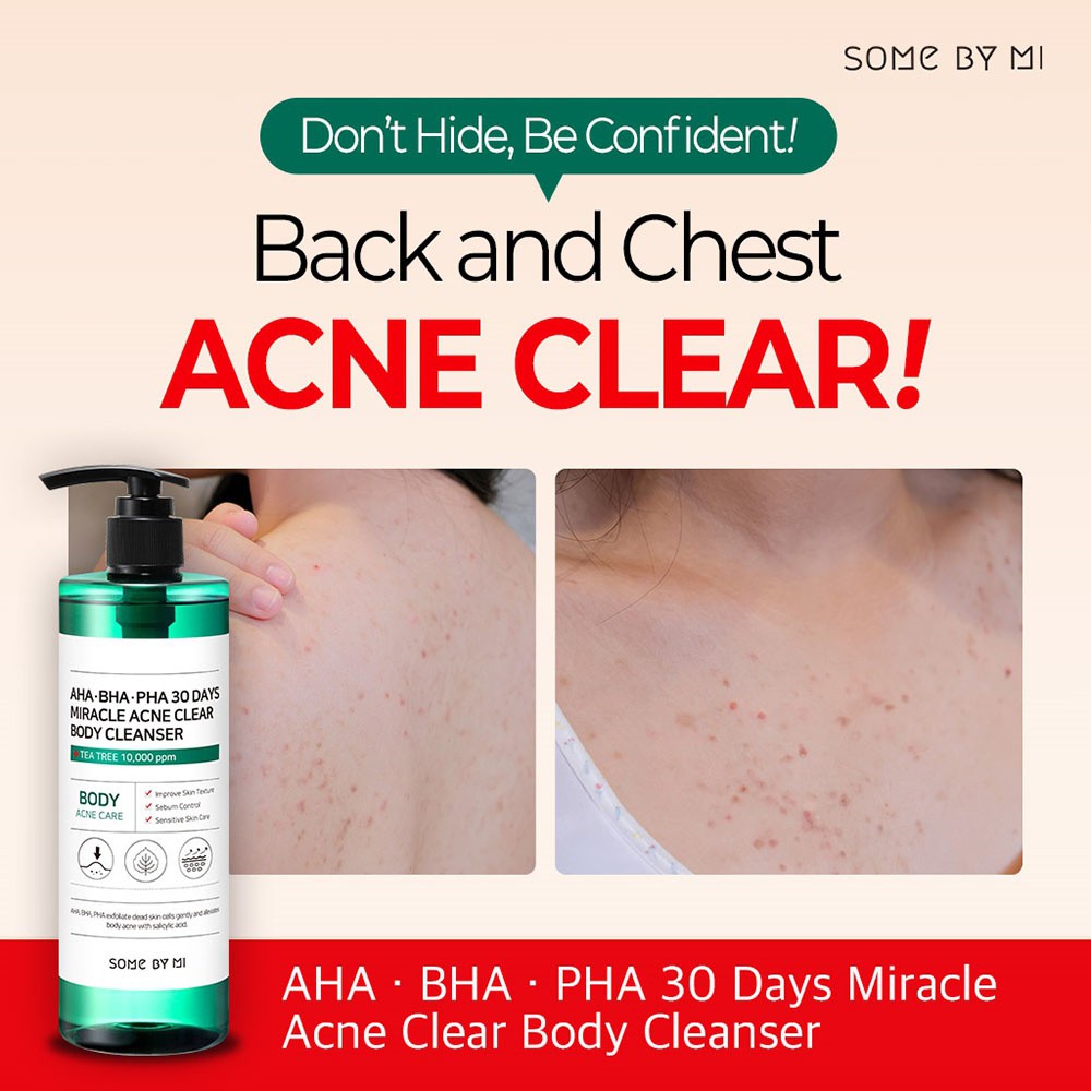 [FULL] SOME BY MI AHA BHA PHA 30 Days Miracle Acne Clear Body Cleanser 400gr