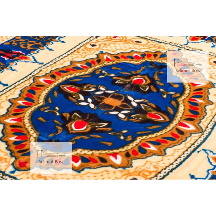 NEW MT SELIMUT BULU HALUS TEBAL BATIK (CARDINAL) 220 X 240 CM