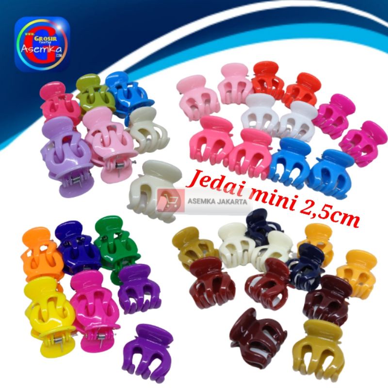 GPA Jedai Rambut mini Poni 2,5cm Grosir 12pcs