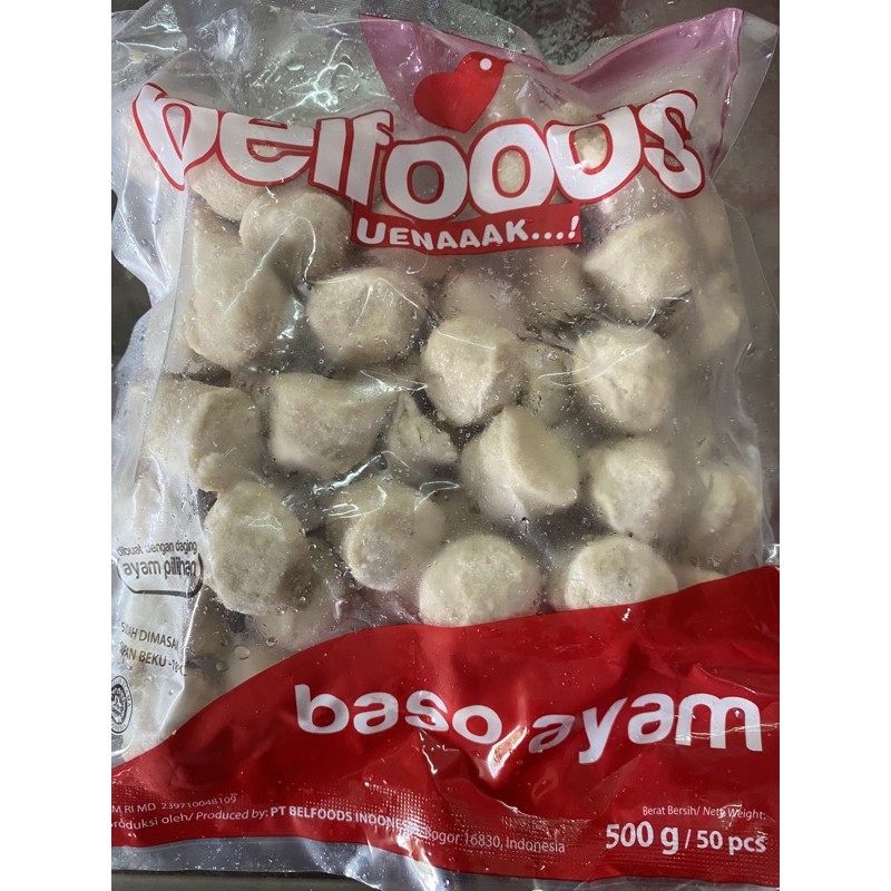 

Belfoods Baso Ayam Bakso uenak 50pcs