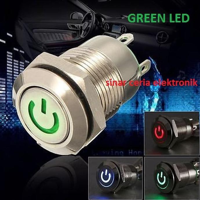 TRAIN TRUCK AIR HORN 12v SWITCH BUTTON MOMENTARY HEAVY DUTY