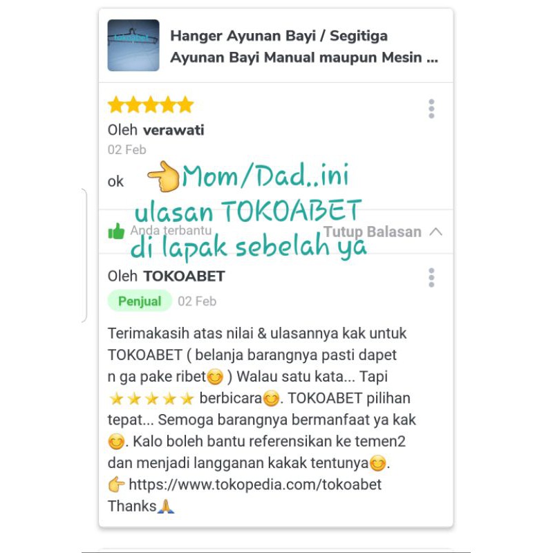 Hanger Ayunan Bayi / Segitiga Ayunan Bayi Manual maupun Mesin Ayunan Elektrik #tokoabet