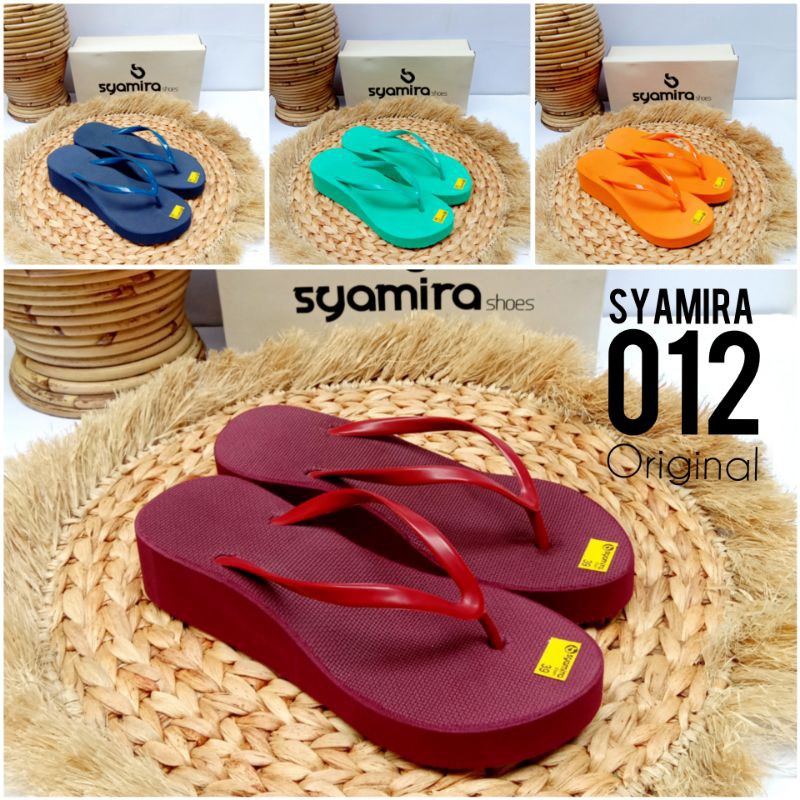 [ Vol 3 Syamira 012 Wedges spon ] / sandal wedges / sandal wanita dewasa / Sandal jepit / Sandal Wed