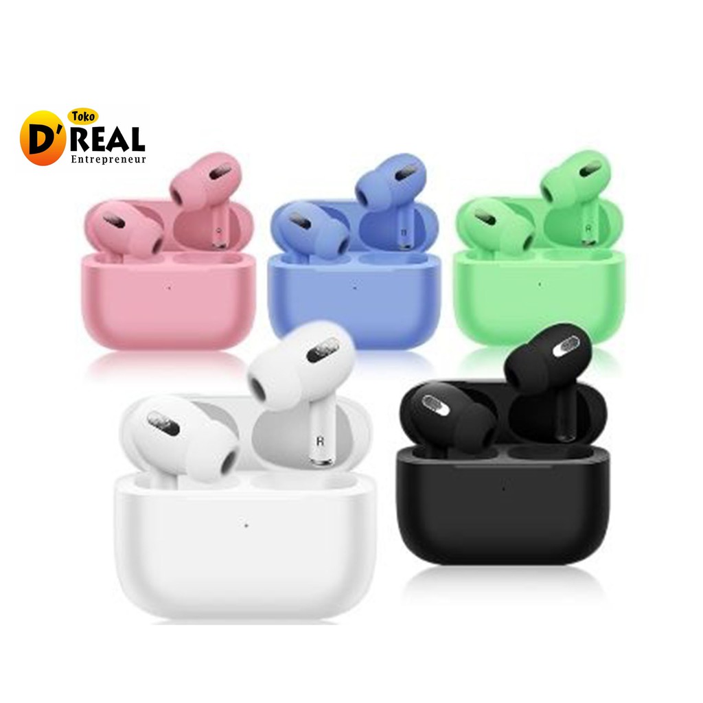 Headset Bluetooth Inpods 3 Simple Earphone Bluetooth Wireless 5.0 macaron