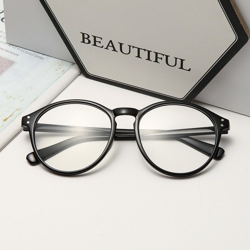 0-600°Kacamata Myopia Dengan Power Anti Blue Light Blocking Frame Plastik Transparan UV400 Untuk Komputer Gaming