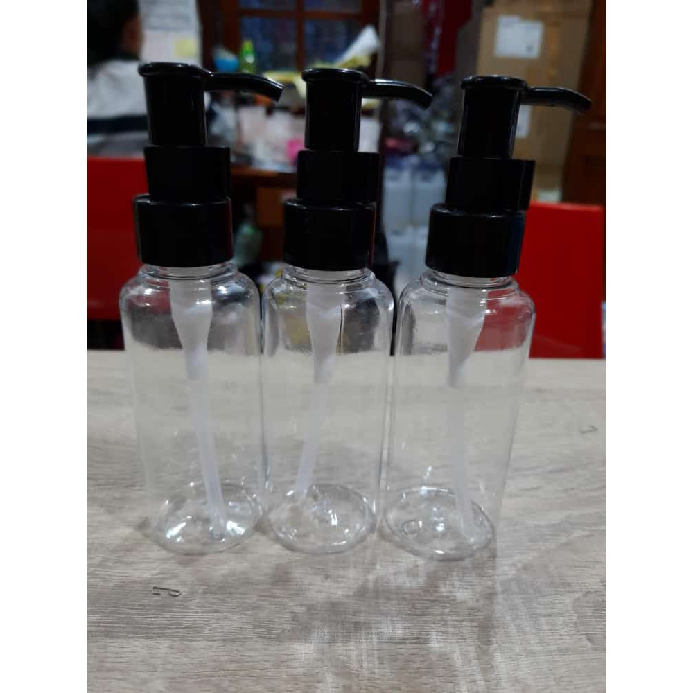 ❤BOTOL❤PUMP TTP HITAM 100ML NEW on/off