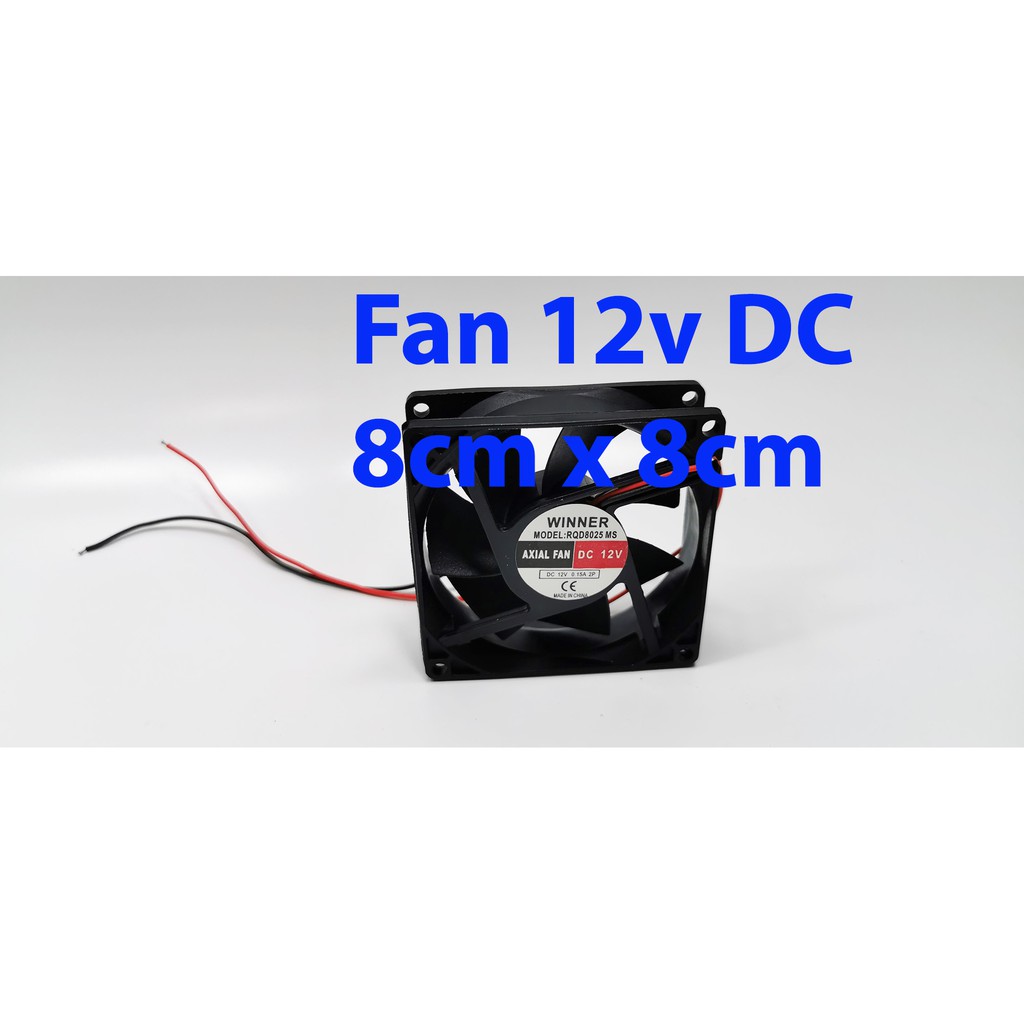 KIPAS DC 12V 8cm x 8cm Merk WINNER / Fan DC