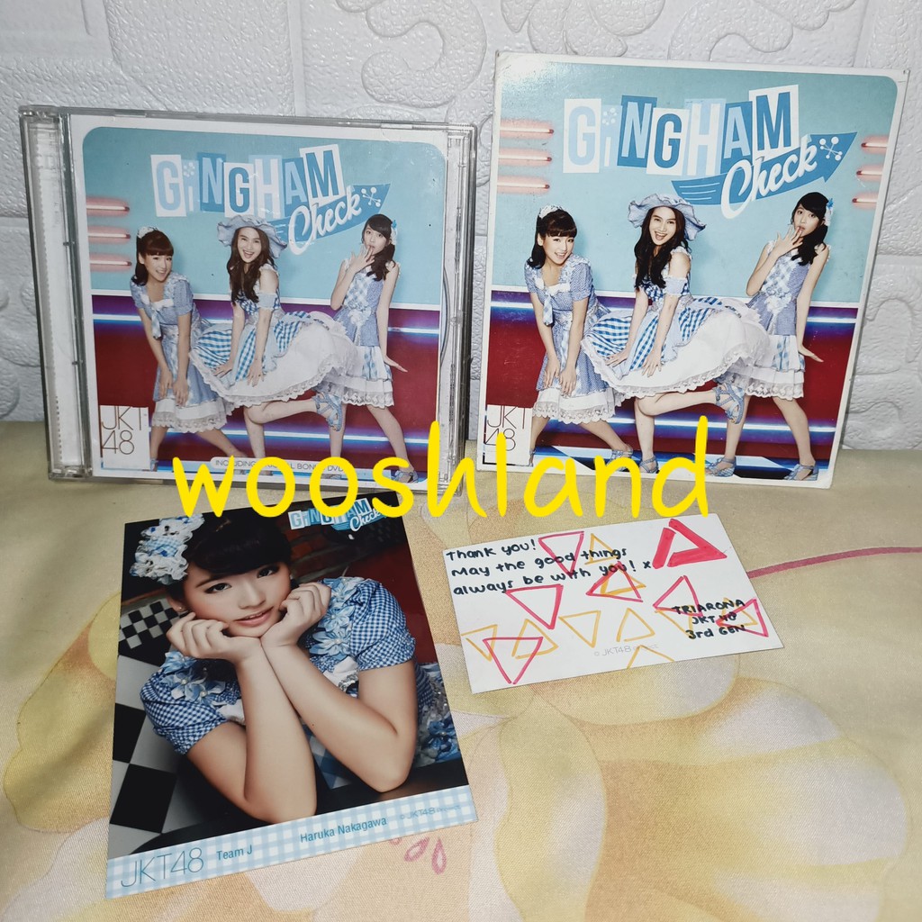 JKT48 6th Single : Gingham Check (CD + DVD) + PC Haruka