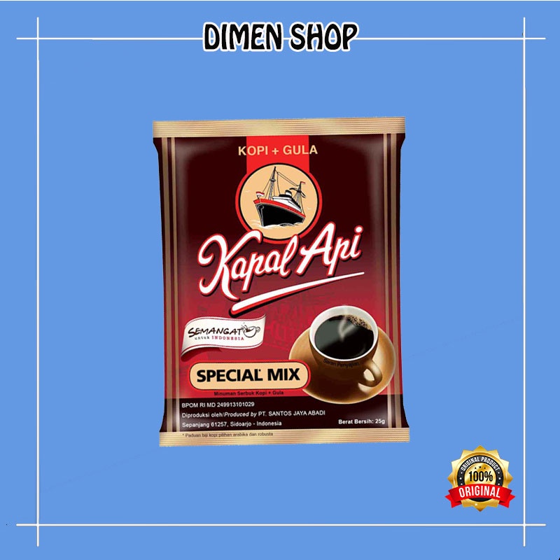 

Kopi Kapal Api Special Mix Kopi + Gula Saset Renceng Dus Grosiran Agen Warung Murah Dimen Shop